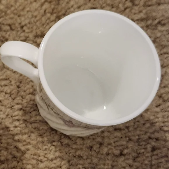 Corning Corelle WISTERIA Swirl Cup - Lavender Flowers on White - Picture 4 of 5